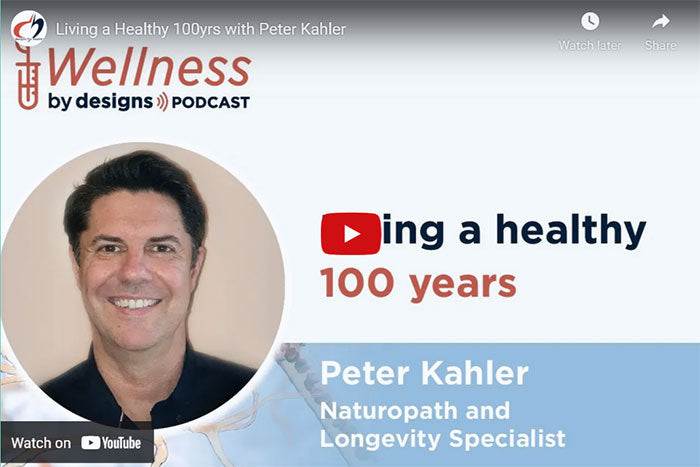 Living a Healthy 100yrs with Peter Kahler Peter Kahler N.D. (Australasian Academy of Anti-Ageing Medicine) Featured on Designs for Health Aust  View Now